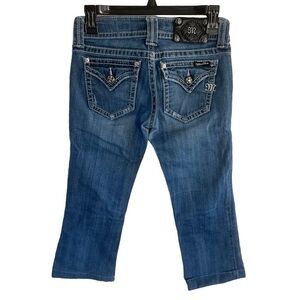 Miss me capri size 26 flap pockets hemmed